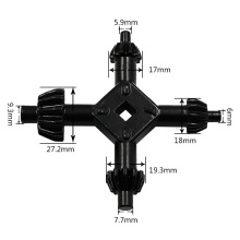 #四合一多功能台钻手电钻钥匙黑色钻夹头扳手扳手锁匙冲击钻配件