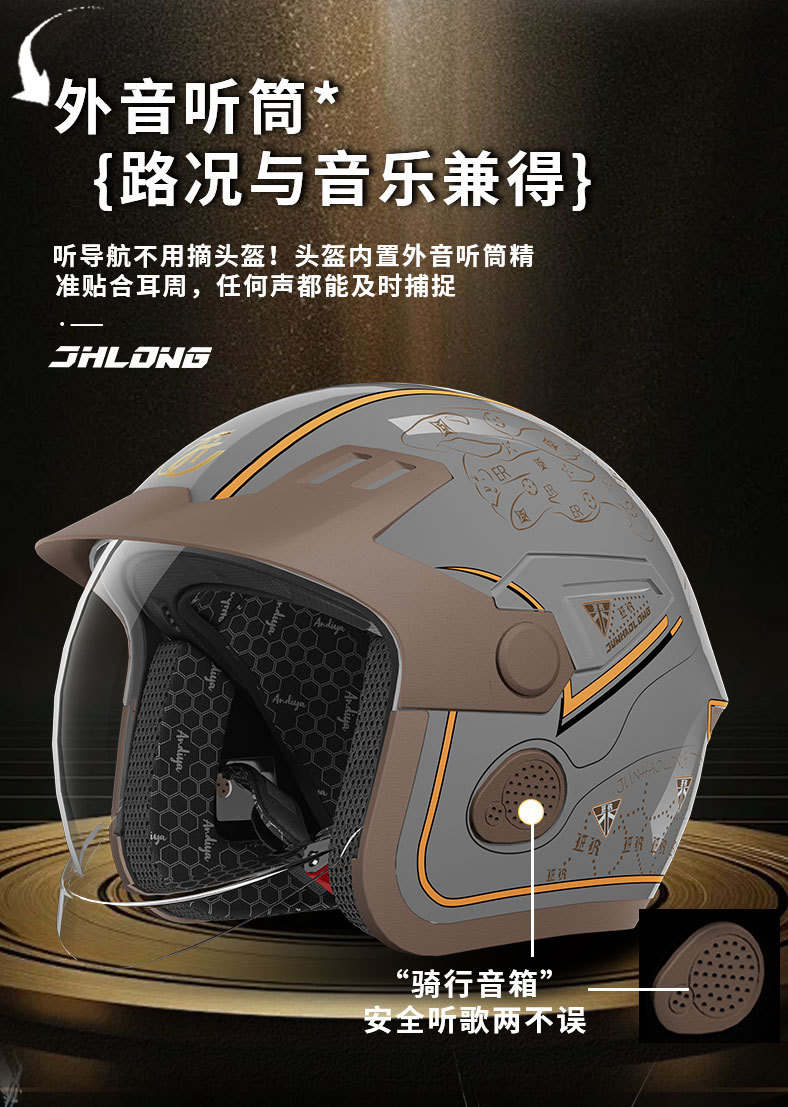 Junhao Long 3C Certified Electric Vehicle Helmet for Men and Women, Autumn and Winter Anti-Fog and Warm Neck Scarf, Universal Safety Helmet for All Seasons