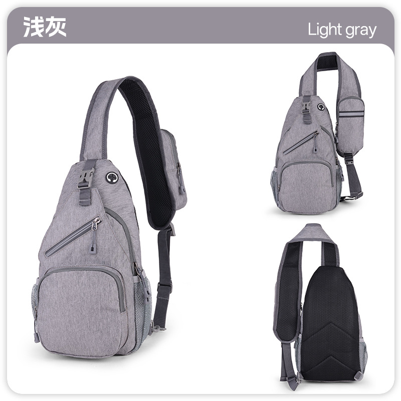 Bolso de pecho casual personalizado transfronterizo al aire libre para hombres Oxford tela nocturna mochila de hombro de moda amplia bolso de hombro