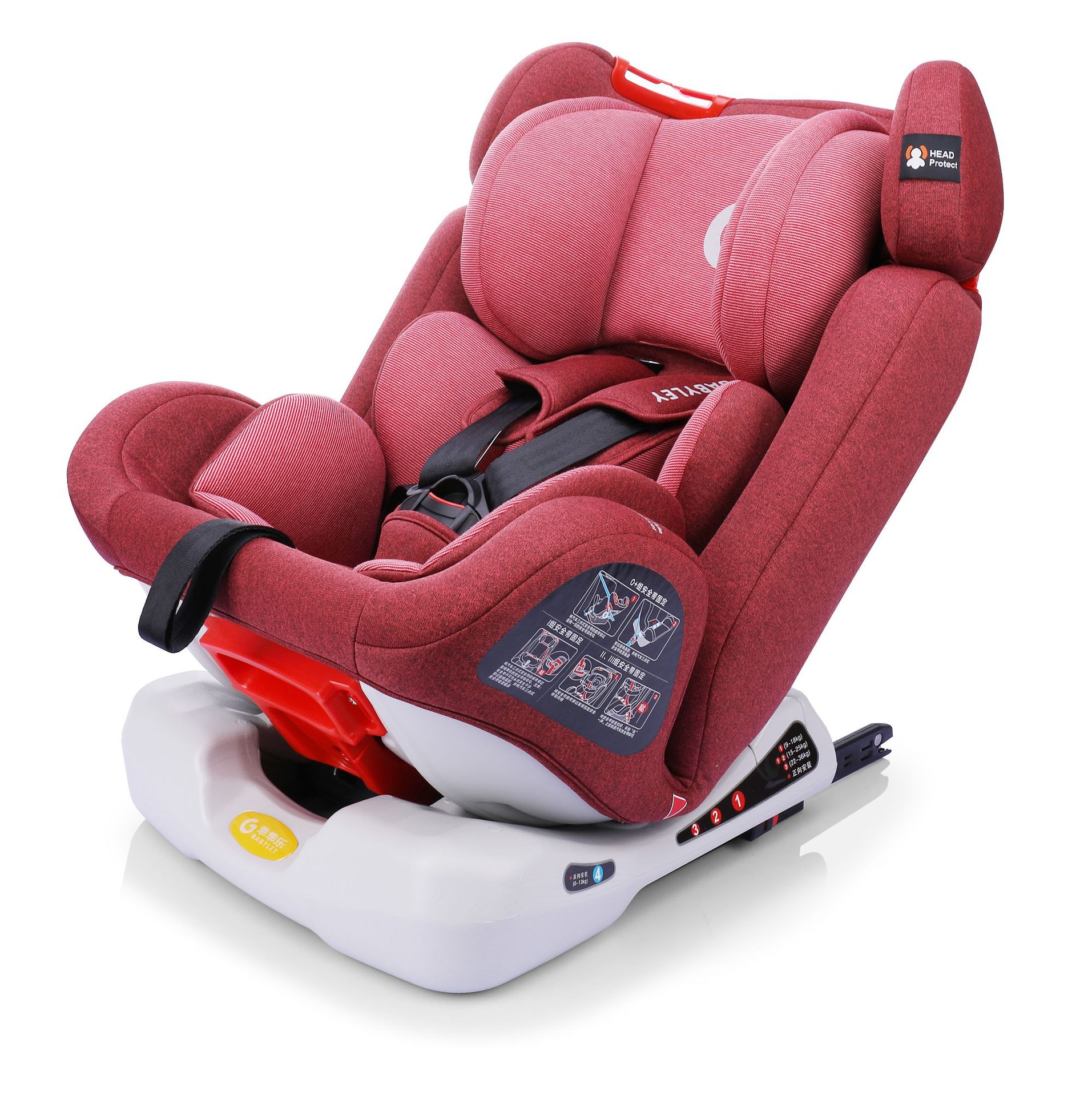 Asiento de seguridad para bebés personalizado, asiento de seguridad para niños 0 - 12 años de edad