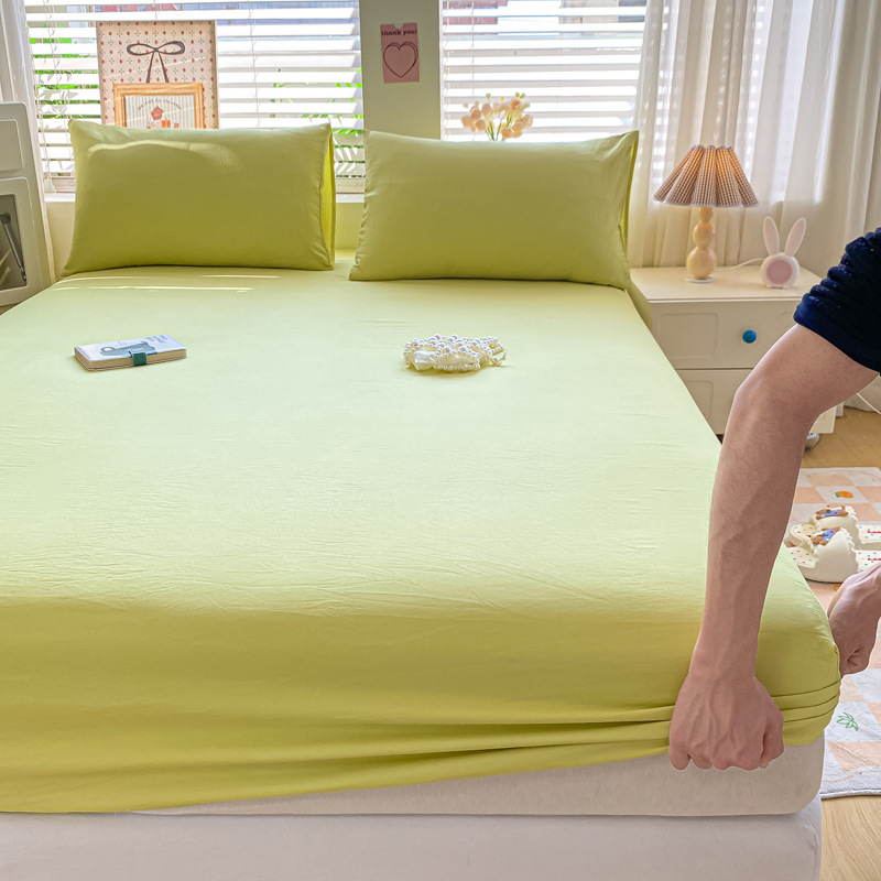 Madre y bebé dormir desnudo clase A cama de una sola pieza cama de algodón puro cubierta de cama de algodón lavado con agua cama de algodón cama de tres piezas