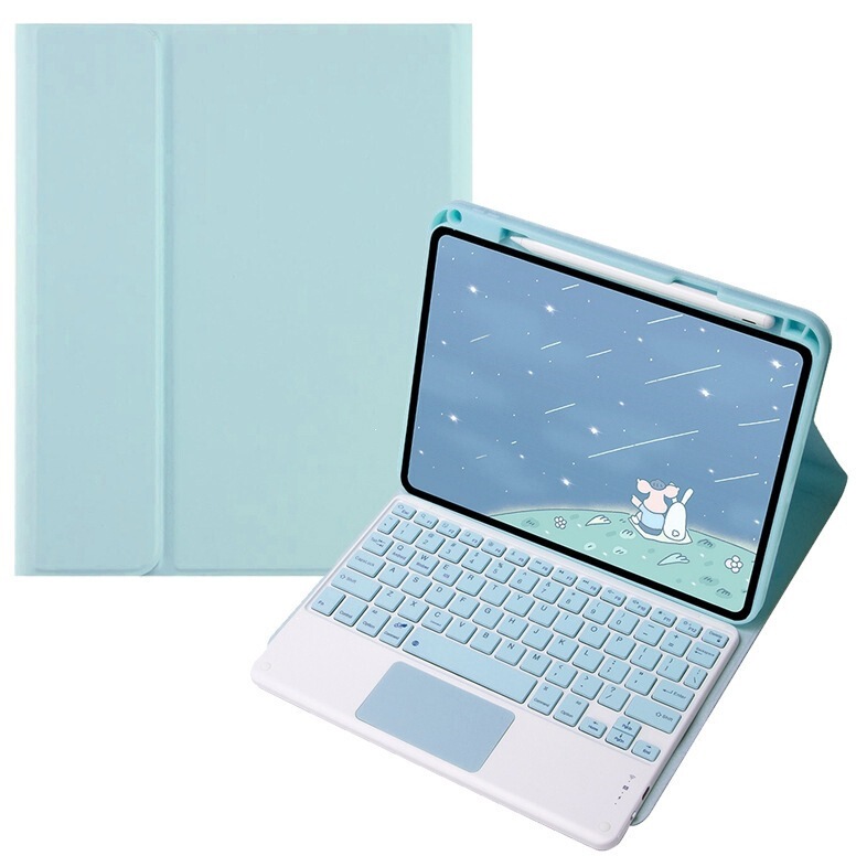 Compatible with Apple iPad 10th 10.9/11th 11 split keyboard case with pen slot and touch control Bluetooth keyboard Compatible with Apple iPad 10th 10.9/11th 11 split keyboard case with pen slot and touch control Bluetooth keyboard