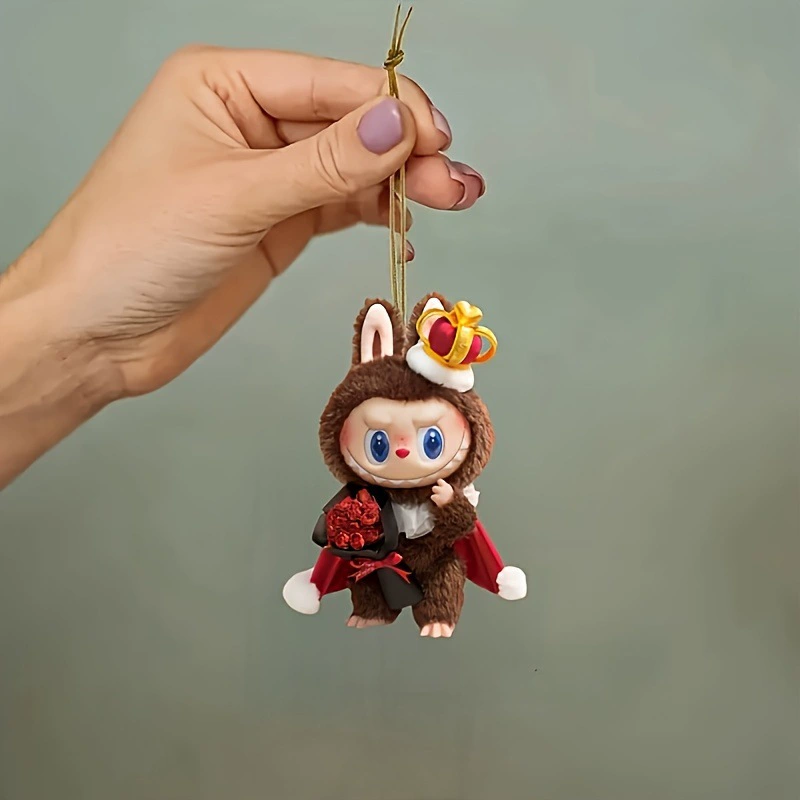 Плоский акриловый подвес с мягкой игрушкой для дома