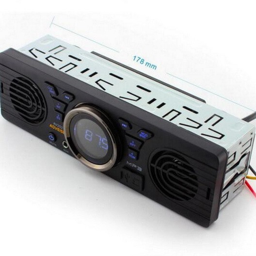 12V自動車車載MP3プレーヤーカードラジオ内蔵スピーカーbluetooth本体スピーカーAV252|undefined
