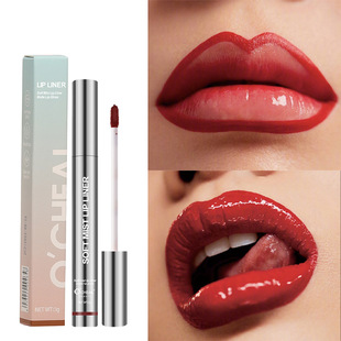 Shopee Lip Glaze Matte Moisturizing Multi-Color Drawstring Lip Liner Lip Beauty Daily Cosmetics Export Spot