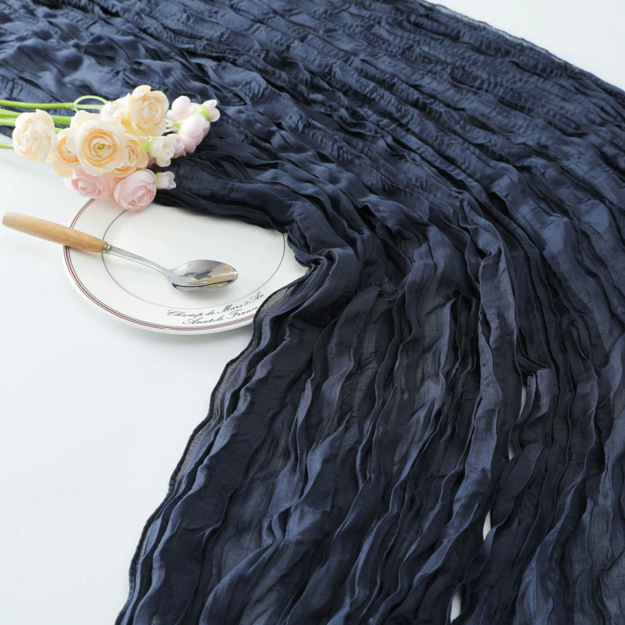 Дорожка на стол Bali yarn, северный текстурный стиль, тёплая драпировка 90×180 / 90×300 см