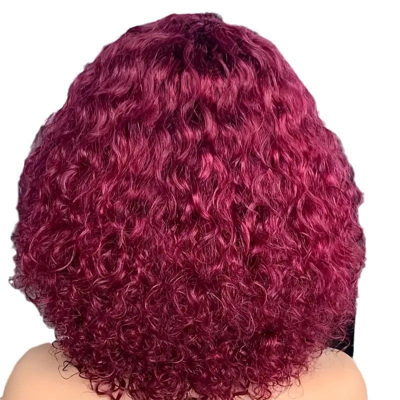 Transfronterizos nuevas pelucas de moda para mujeres africanas pelucas de cabello rizado corto tubo de cabello rizado pequeño cabello rizado fibra química wig