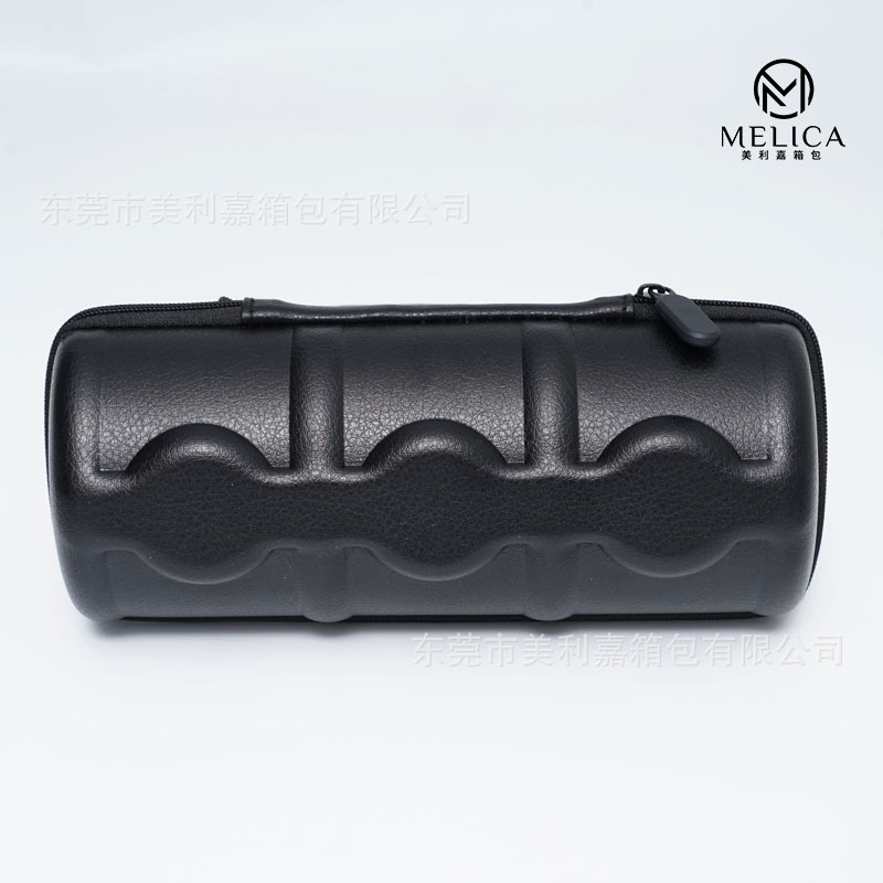 Venta directa de fábrica en stock caja de reloj de PU caja de reloj de EVA de 3 posiciones caja de reloj de colección profesional caja de Reloj portátil
