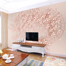 2023北欧电视背景壁纸客厅床头壁画简约现代网红墙布大气茶室墙布