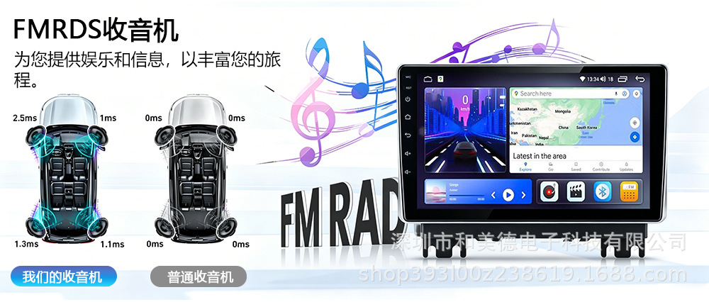 Cross-Border Applicable to 26 Models of Dodge 1200 Car Navigation All-In-One Devices with Wireless Carplay, Smart Audio-Visual, Gps, and Bluetooth