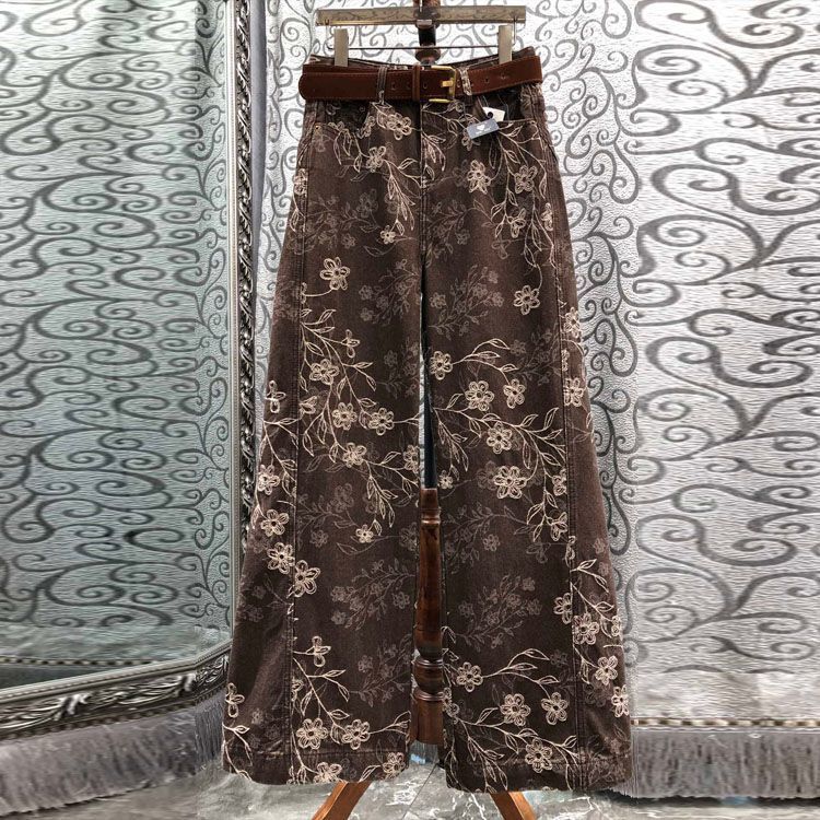 2025 Early Autumn New Women's High-Waisted Loose Wide-Leg Slimming Straight Jeans Stylish Long Pants I-Style Spring and Autumn Collection