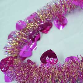 春节茜草挂饰装扮茜草氛围装饰福字拉花毛条场地布置新年会场挂饰