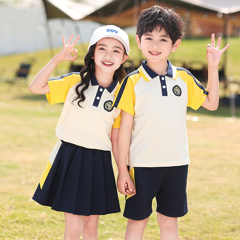 New Kindergarten Uniform Set for Primary School Students: Loose Sports Outfit Class Attire Three-Piece Set Teacher's Dress Spring and Autumn Version