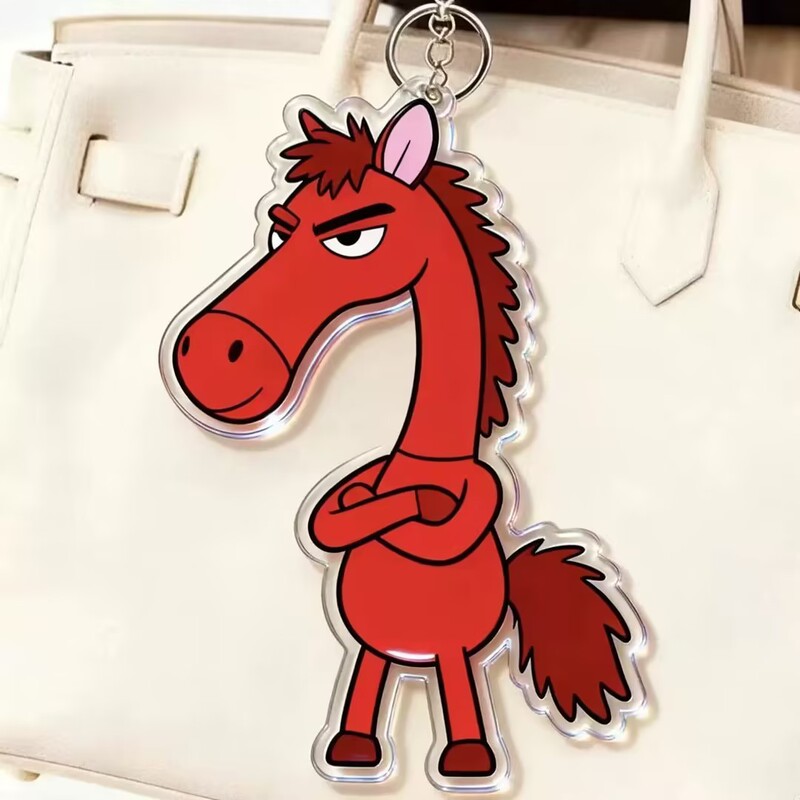 2026 New Year of the Horse Mascot Keychain Selected Cool Black Horse Acrylic Bag Pendant Pendant Gift 2026 New Year of the Horse Mascot Keychain Selected Cool Black Horse Acrylic Bag Pendant Pendant Gift