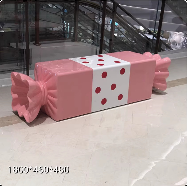 FRP banco banco asiento centro comercial asiento cuadrado asiento de ocio al aire libre parque creativo ocio práctico