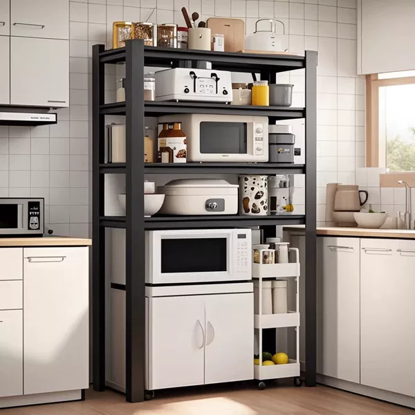 Kitchen Storage Rack, Disinfection Cabinet, Freestanding Small Refrigerator, Microwave Oven Stand, Tall Rack, Under-Counter Oven, Cupboard Shelf