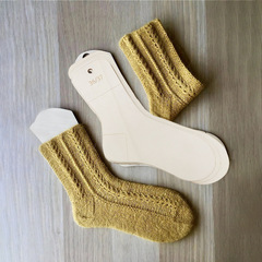 5pcsDIY木製襪子編織工具 木質襪子伸縮模型鏤空裝飾工藝品