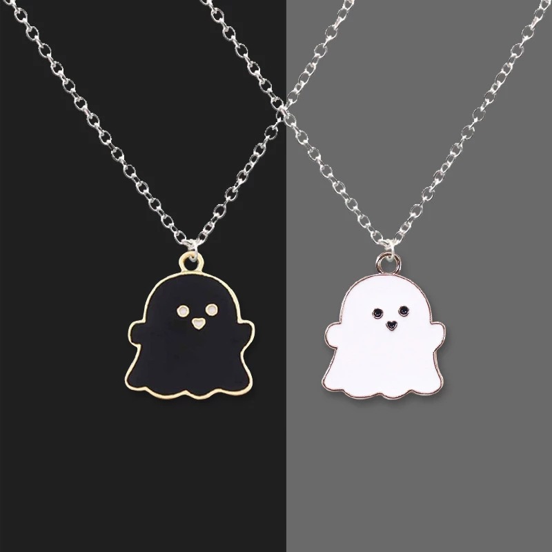 Ig Style Cute Ghost Alloy Enamel Plating Unisex Pendant Necklace display picture 1