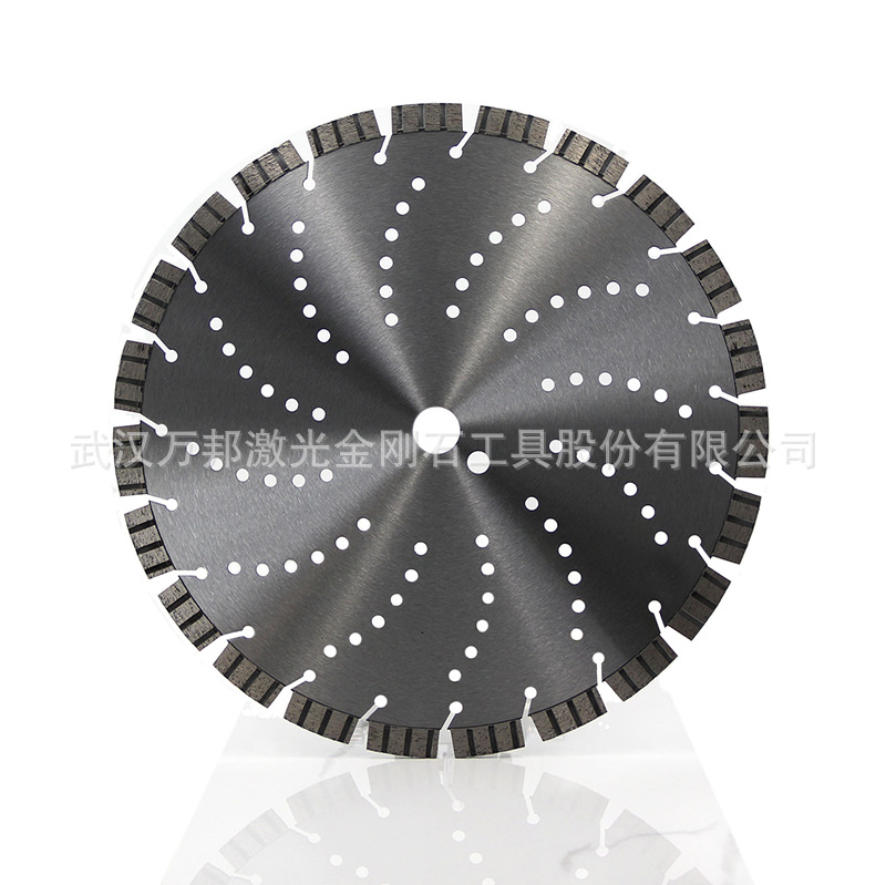350水泥马路墙面路面切割片多孔干切圆锯片 14寸半消音金刚石锯片