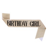 Birthday party golden shoulder strap etiquette belt BIRTHDAY GIRL Queen Birthday girl belt belt