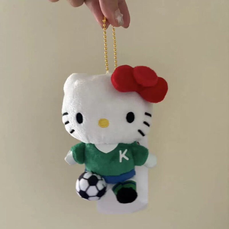 薄荷曼波中古可爱公仔挂件侧坐凯蒂猫钥匙扣包挂饰毛绒|undefined