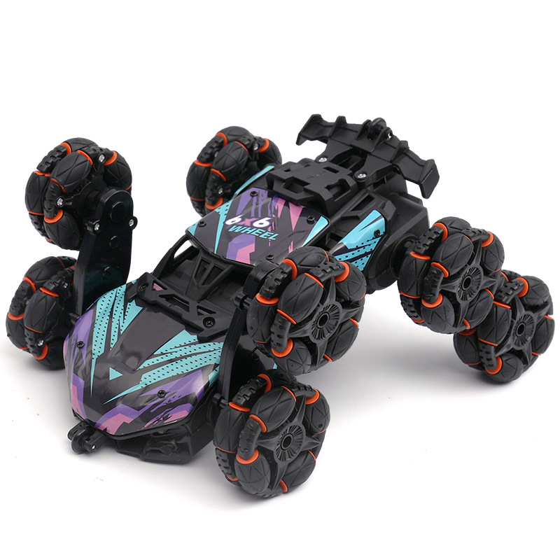 Juguetes de automóviles de control remoto para niños transfronterizos nuevos productos de pulverización de ocho ruedas de aleación de acrobacias de automóviles de brazo oscilante rolling gestos inducción de deriva