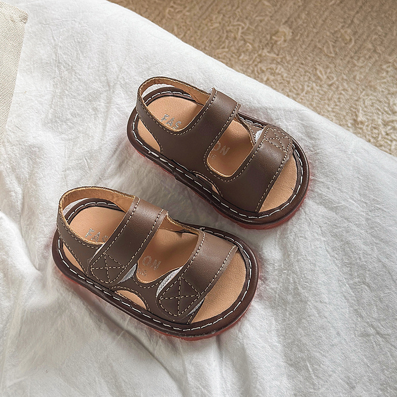 Soft Bottom Non-Slip Beach Sandals For Baby Toddler 1-2 Years Old Girl Boy Comfortable Slip-On Shoes Size 6 12 Months_voghion.com