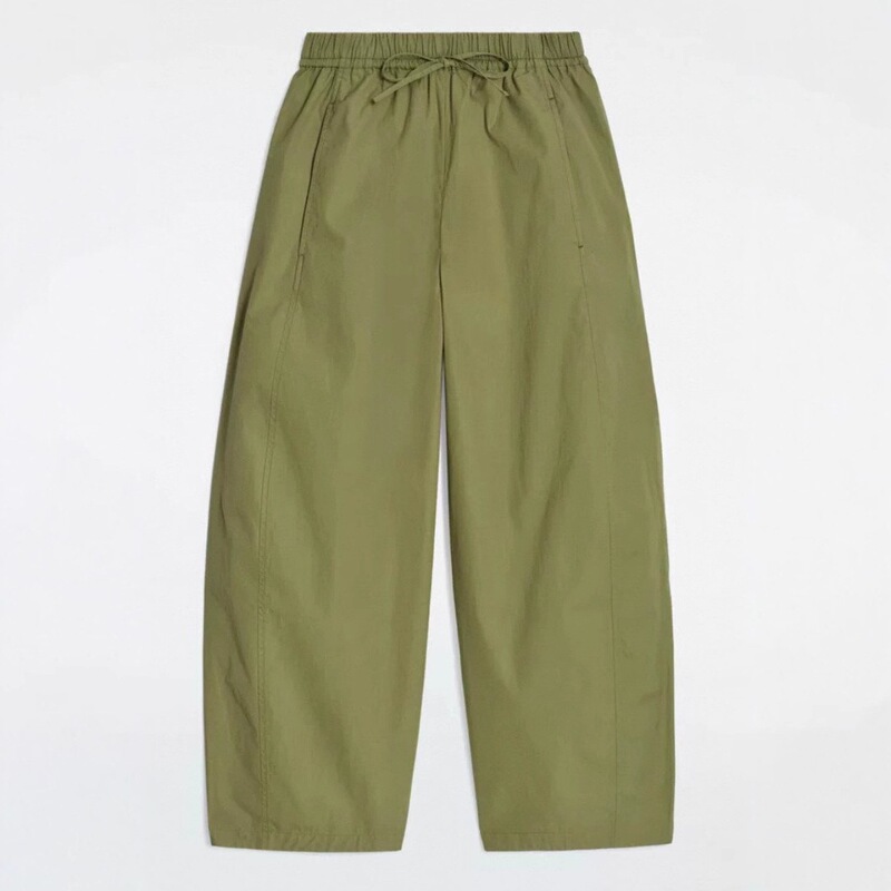 Bm&Md&Za Spring and Summer New Casual Style Barrel-Shaped Drawstring Elastic Waistband Long Pants Casual Pants 1208911002