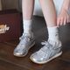 Ziyan ~ Thick-soled Casual Shoes Women's sneaker Torre Shoes 2024 Summer Breathable Lace-up Joker Height-up Running Shoes