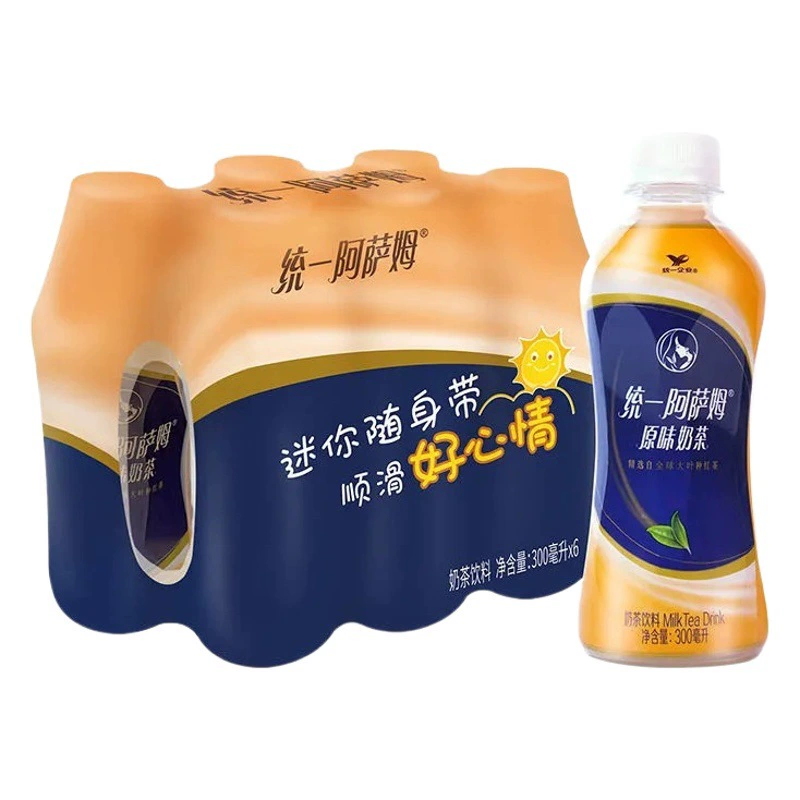 Unified Ассам молочный чай оптом 300 мл * 24 бутылки цветная пленка Летний досуг молочный чай напиток супермаркет