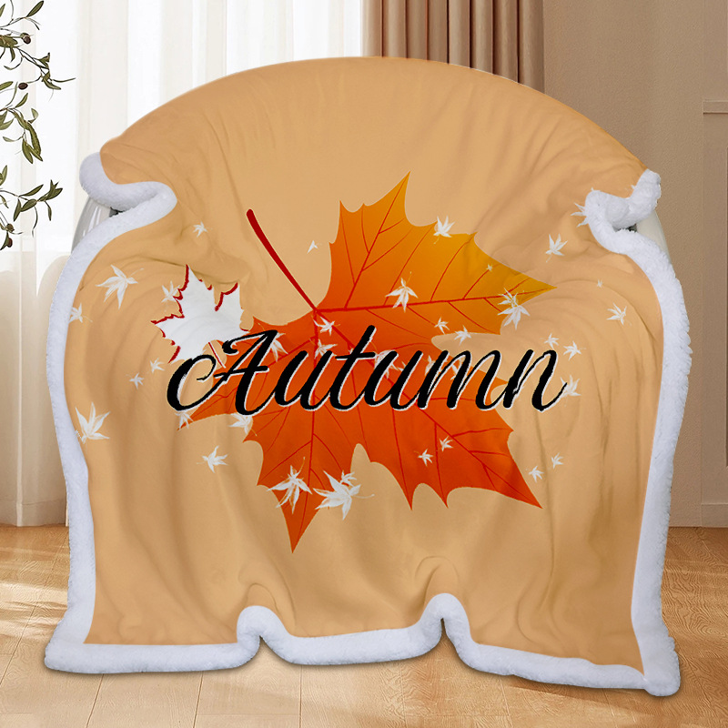 더블 레이어 가을 단풍잎