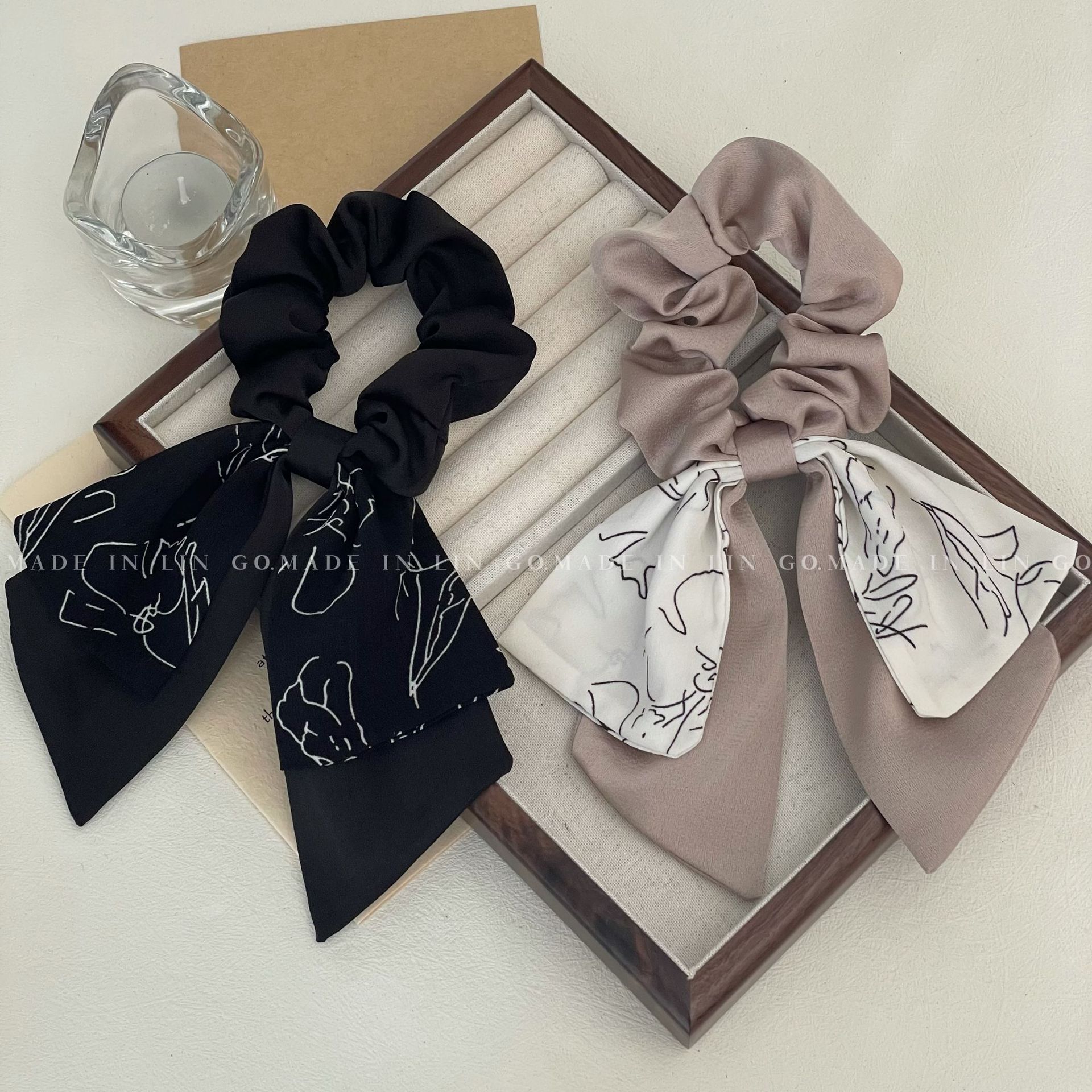 Retro Style Retro Flower Cloth Hair Tie