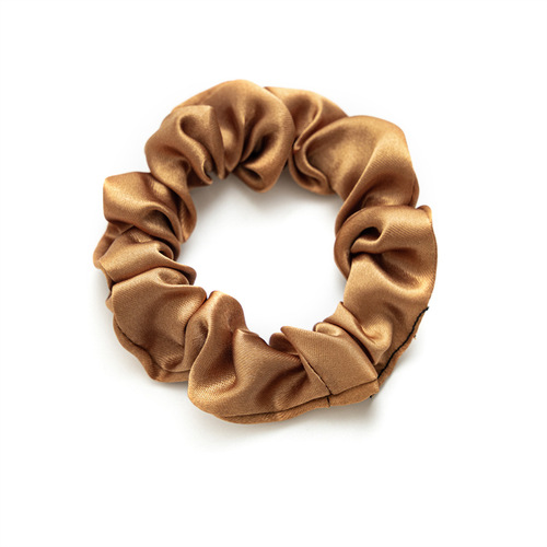 Manufacturer Amazon best selling satin fabric large intestine hair ring women's suit versatile elastic rubber band headband hair accessories