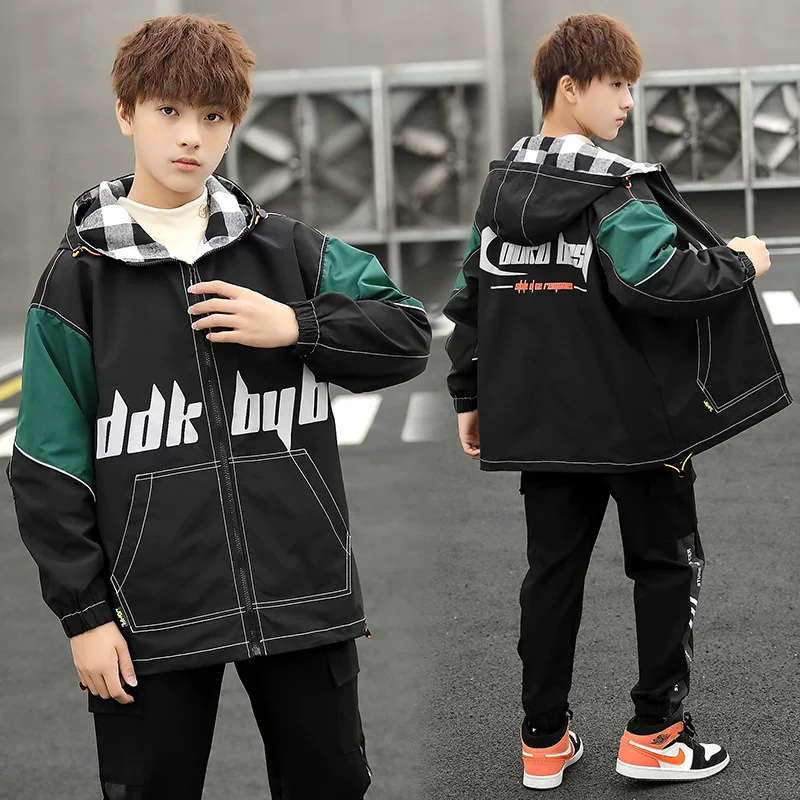 [Broken code clearance] Fat boy autumn jacket 16 plus fat increase 14 junior high school students 15 handsome jacket tide