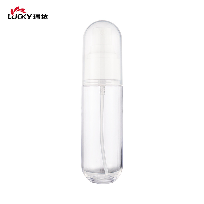 厂家供应50ml透明细雾PETG喷雾瓶酒精消毒分装瓶全塑按压式小喷壶
