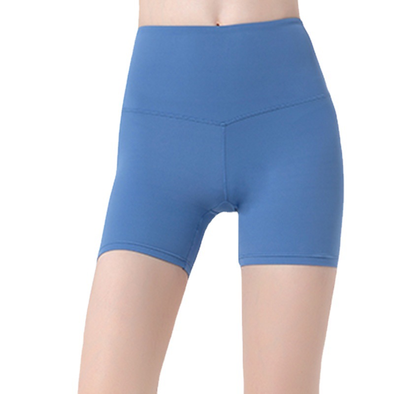Procesamiento de ropa de yoga personalizada, pantalones de yoga de nube, pantalones deportivos de tres puntos, pantalones cortos de fitness transpirables de cintura alta para mujer