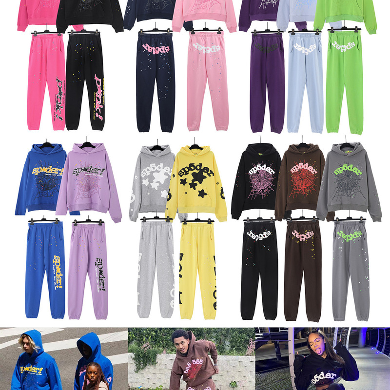 American Trendy Brand Sp5Der-555-555 Star Print Hoodie Sweatshirt and Pants Set for Men and Women, Wholesale from Manufacturer American Trendy Brand Sp5Der-555-555 Star Print Hoodie Sweatshirt and Pants Set for Men and Women, Wholesale from Manufacturer