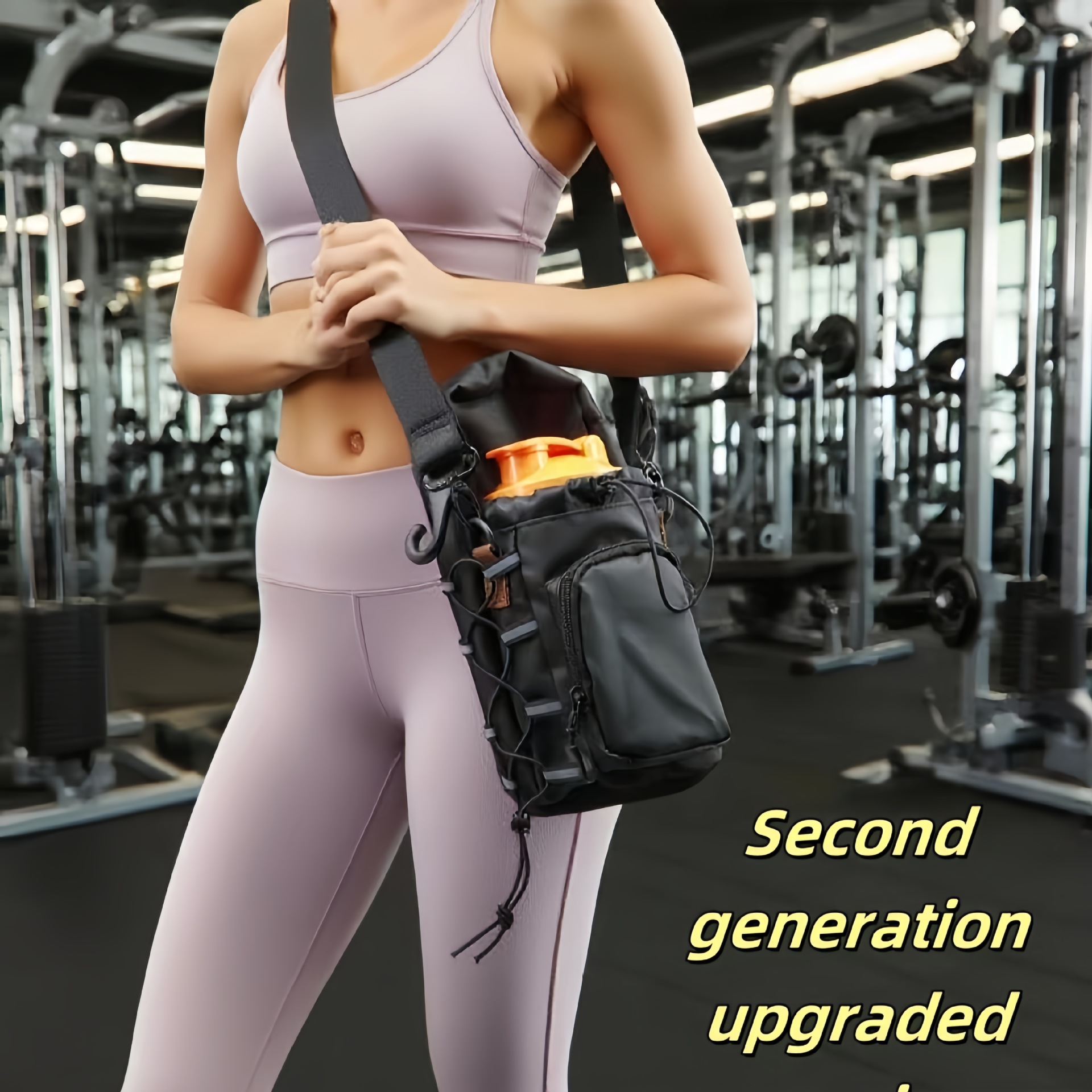 Acondicionamiento físico transfronterizo bolsa de hervidor de agua de absorción de taza de agua bolsa de mochila gimnasio bolsa de almacenamiento de teléfonos móviles deportivo portátil