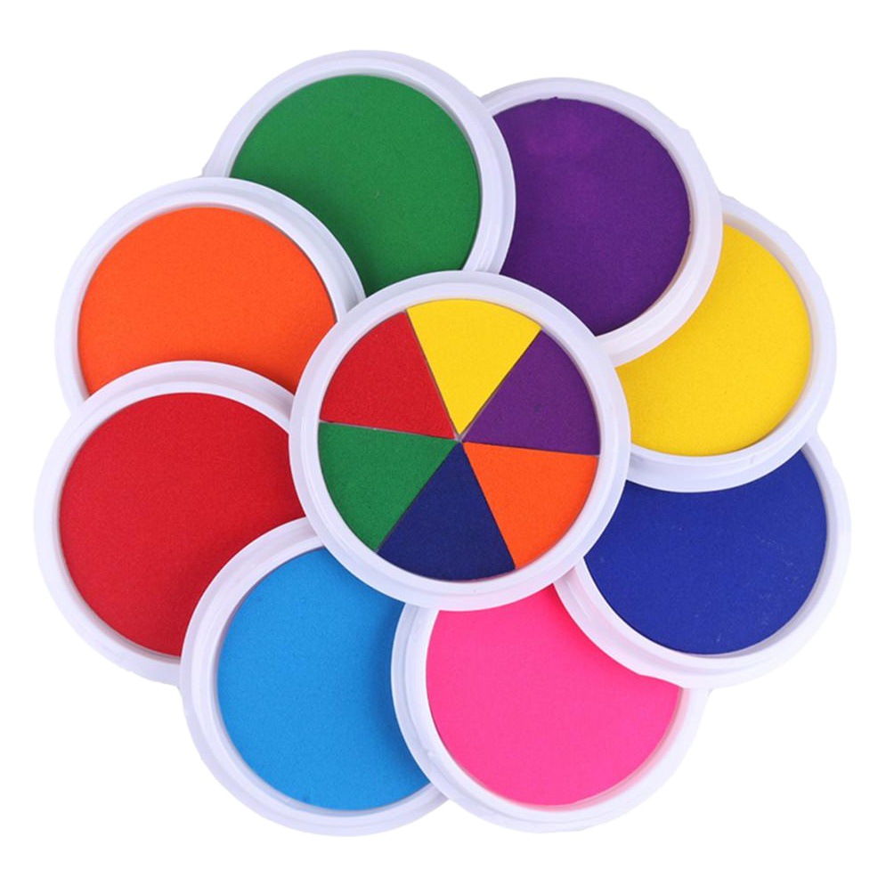 1 dedo inkpad palma pintura jardín de infantes graffiti placa grande color lavable pintura dedo pintura huella