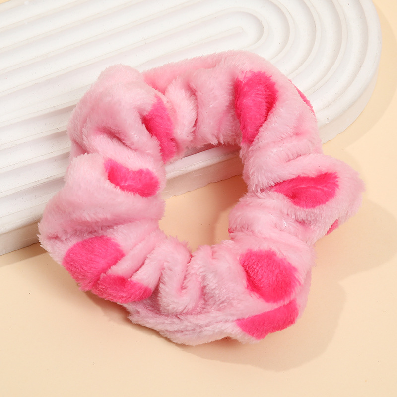 Punto de felpa, lazo para el cabello del intestino grueso, franela femenina, lazo para los intestinos de otoño e invierno, corbata de cola de caballo, banda de goma, cuerda para el cabello teñida, tocado de todo fósforo, accesorios para el cabello