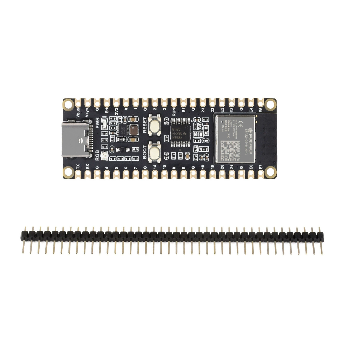 Плата управления ESP32-C6: микроконтроллер WiFi 6, 160 МГц, модуль ESP32-C6-MINI-1