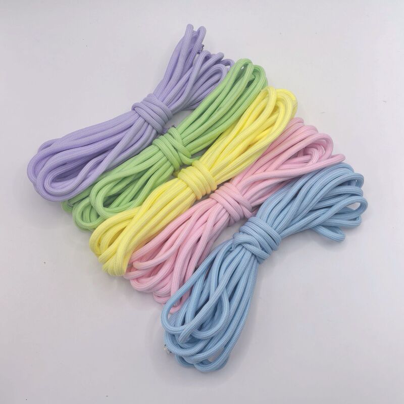 26-Colorfuls Colorfulful Braided Rope 5mm Paracord Polyester Hand-Woven Rope Mobile Phone Lanyard Keychain Bag Hanging DIY Material