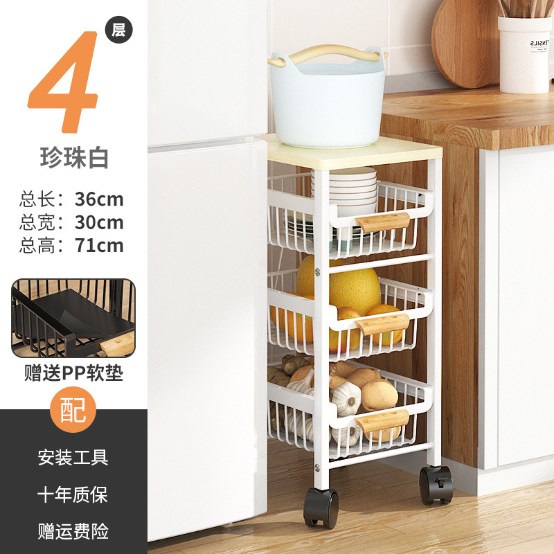 Estante de almacenamiento extraíble para cocina, estante de almacenamiento de varias capas, cesta para frutas y verduras, estante de almacenamiento para huecos, almacenamiento para huecos.