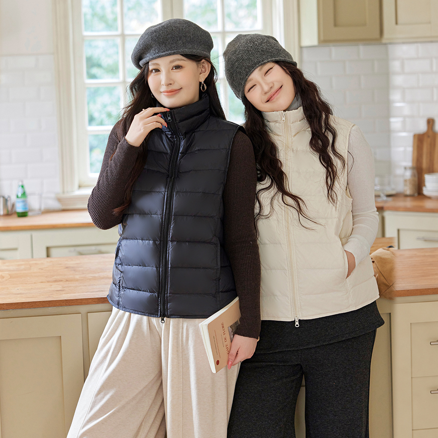 2026 Plus-Size Lightweight down Vest for Women, Autumn and Winter Outerwear, Slimming Stand Collar Vest, Extra Large for Plus-Size Women 100kg
