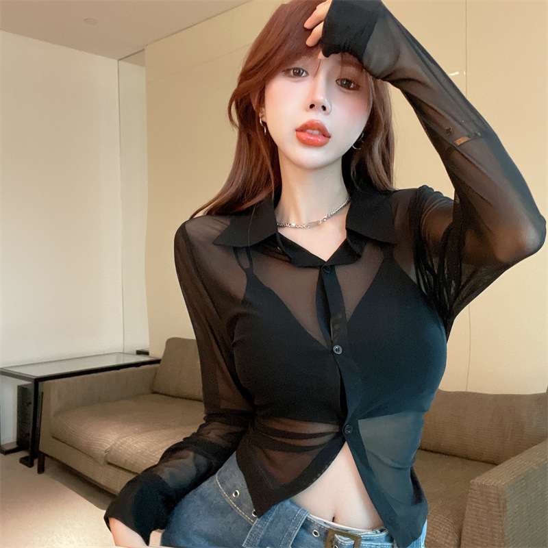 Spring sexy thin shirt