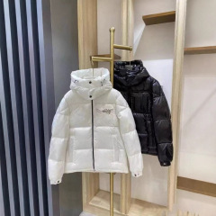 蒙口羽绒服三色织带彩条Mon tbliand Down jacket