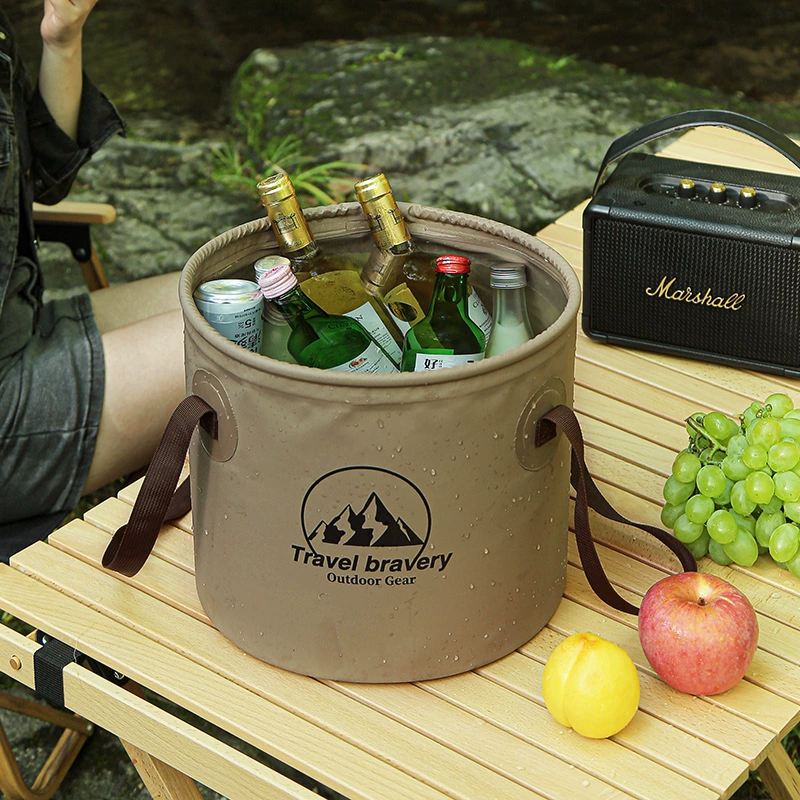 Handheld thermos for camping, art universal capacious ice bucket