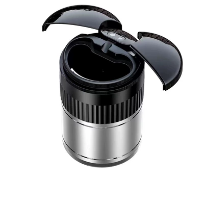 Intelligent Infrared Sensor Car Ashtray: Car ashtray - silver-infrared-induction-a70-129mm83mm83mm