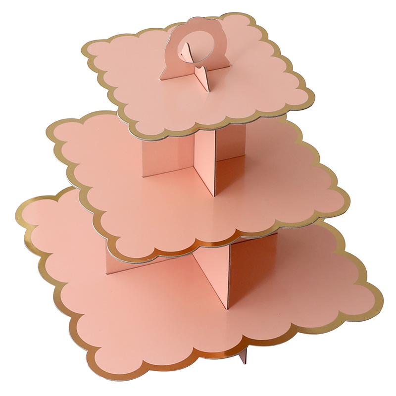 Party Occasion Birthday Festival Birthday Solid Color Paper Party Cake Stand 1 Piece