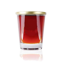 铝制双拉环铝盖保健白酒玻璃四方底口杯酒瓶压口易拉盖白酒杯100m